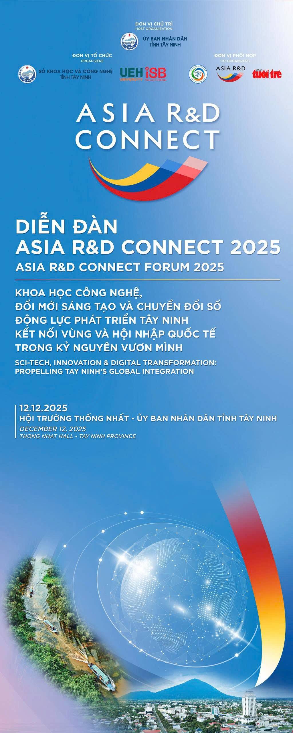 Tây Ninh chuẩn bị tổ chức Diễn đàn ASIA R&D CONNECT 2025
