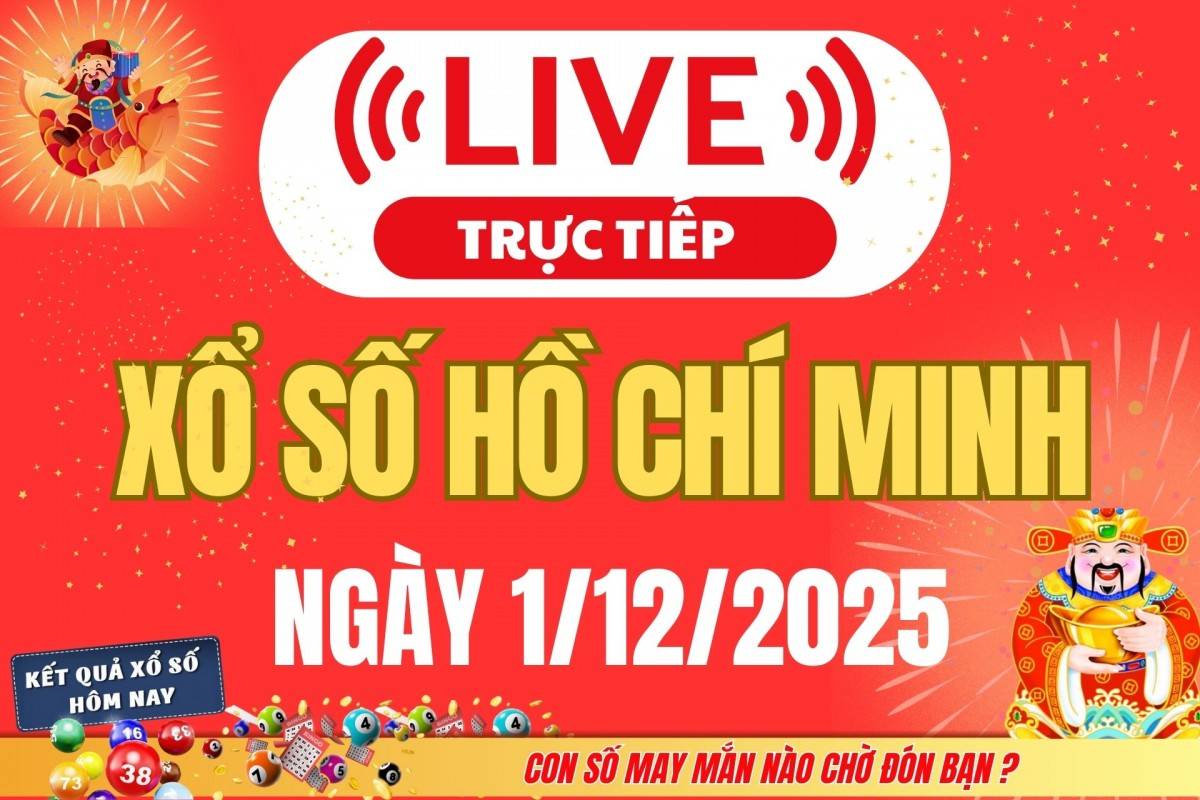 TRỰC TIẾP: Xổ số Hồ Chí Minh hôm nay ngày 29/11/2025 - XSHCM 29/11