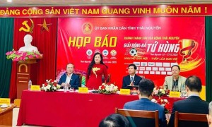 Thái Nguyên: Tổ chức giải bóng đá tứ hùng trên sân vận động 22.000 chỗ ngồi