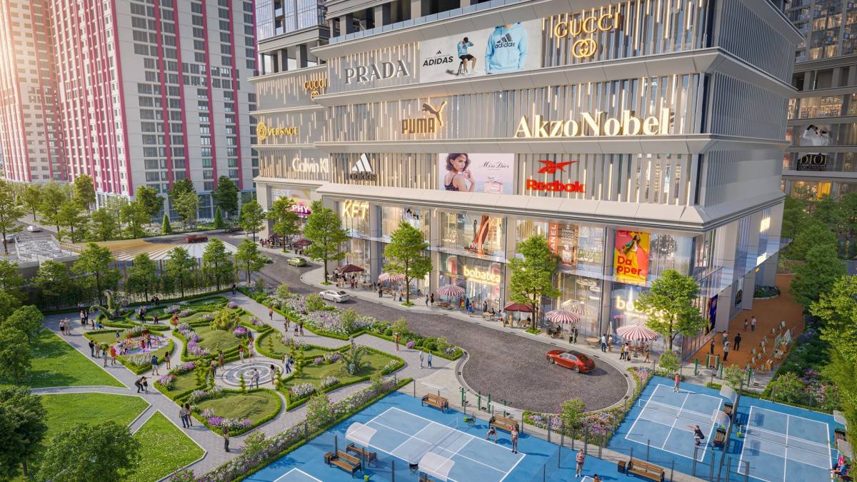 Chỉ với “vài bước chân”, cư dân hưởng trọn vẹn hệ tiện ích nội khu đẳng cấp. Ảnh: Sun Property.