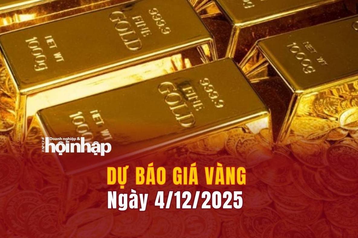 Dự báo giá vàng 4/12: Giá vàng nhẫn, vàng miếng tiếp đà giảm