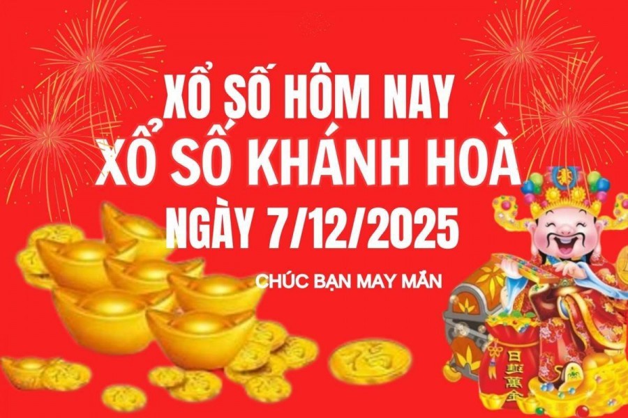 XSKH 7/12, Kết quả xổ số Khánh Hòa hôm nay 7/12/2025, Trực tiếp XSKH ngày 7 tháng 12