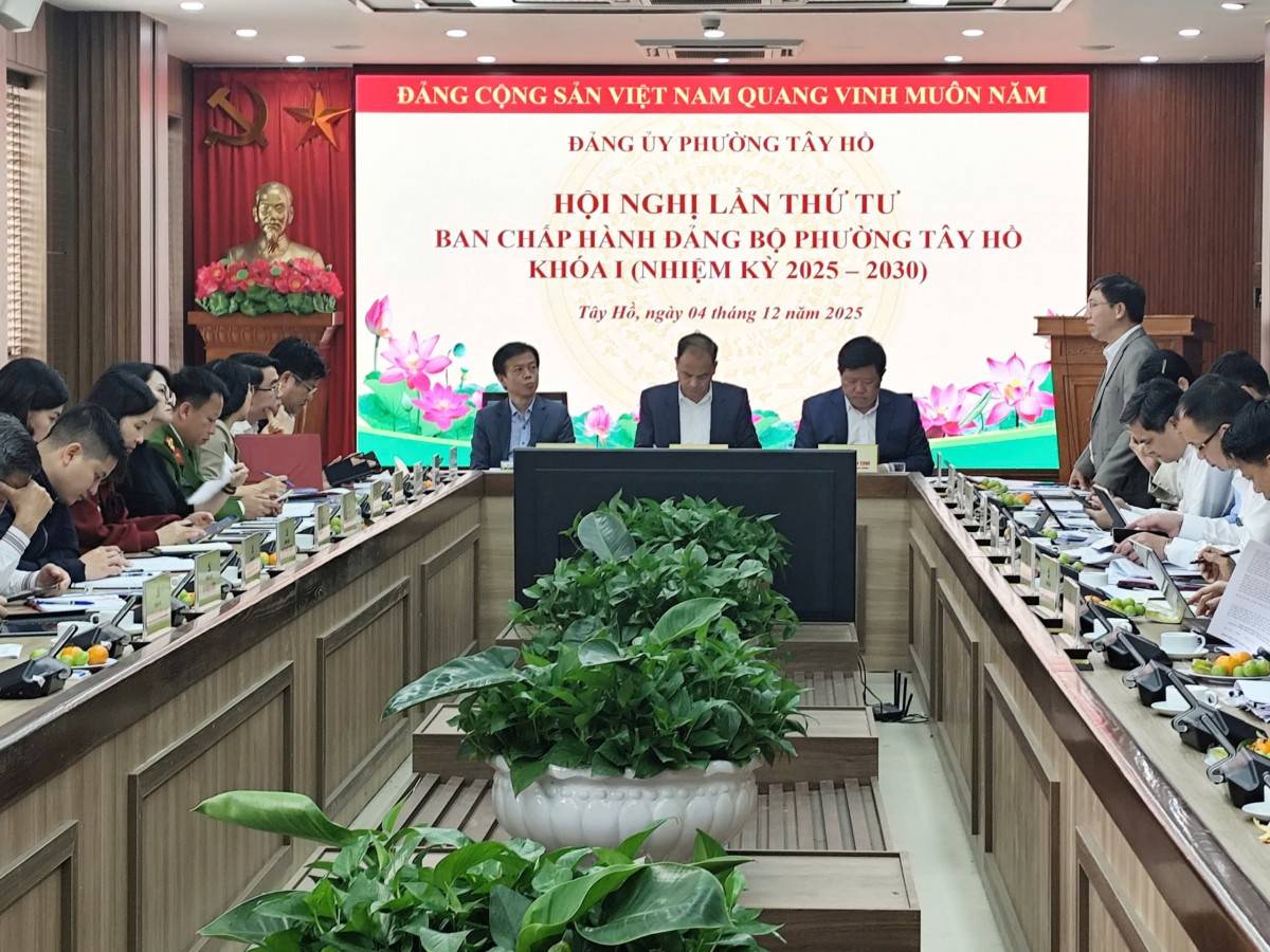 Đầu tư công phường Tây Hồ cao gấp 2 lần trung bình hàng năm giai đoạn 2021 - 2025