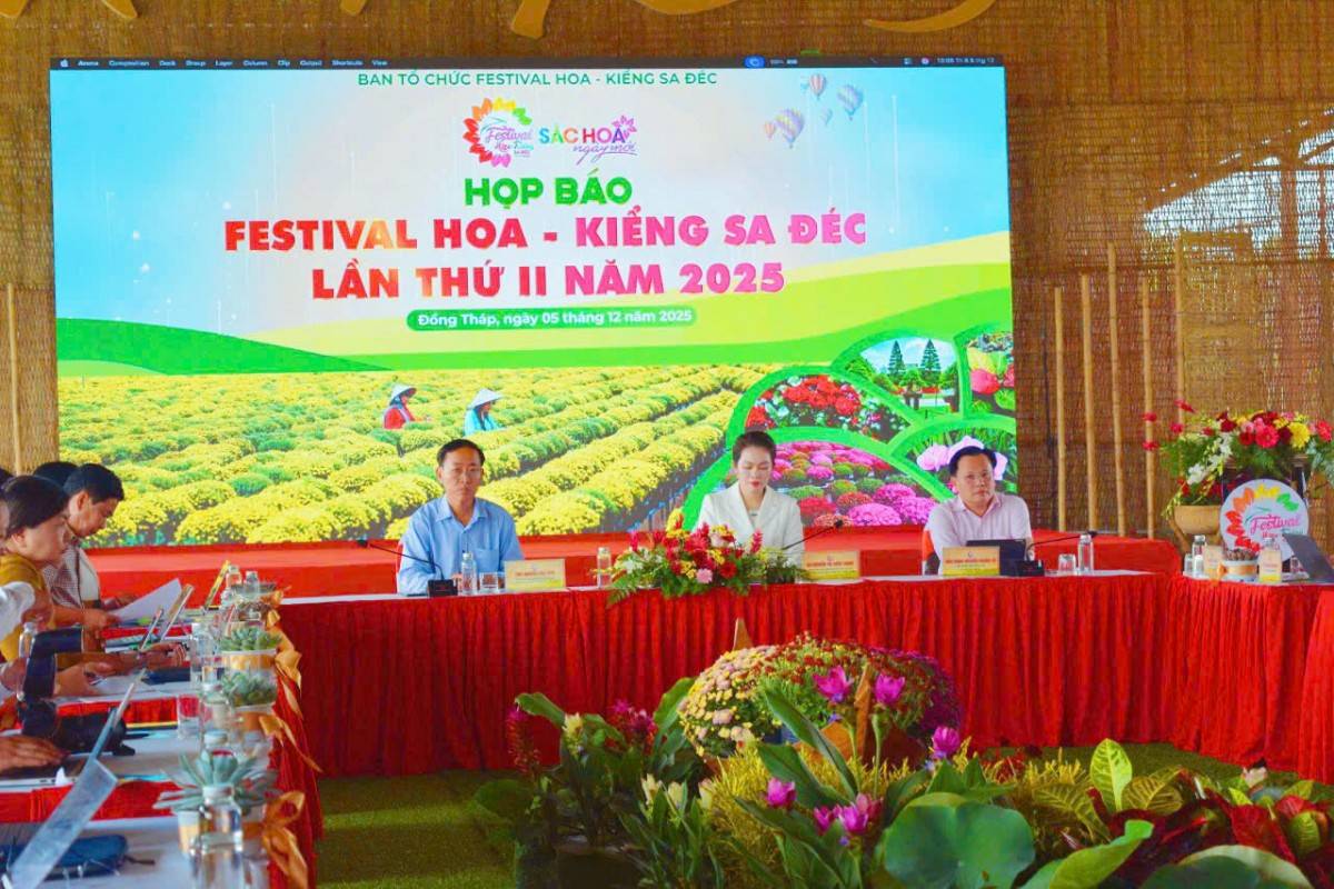 Quang cảnh buổi Họp báo. Ảnh- Bích Liên