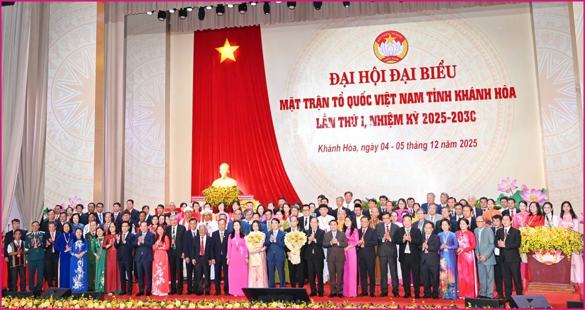 Phó Chủ tịch Ủy ban TƯ MT TQ Việt Nam Hoàng Công Thủy dự Đại hội đại biểu Ủy ban MTTQ Việt Nam tỉnh Khánh Hòa