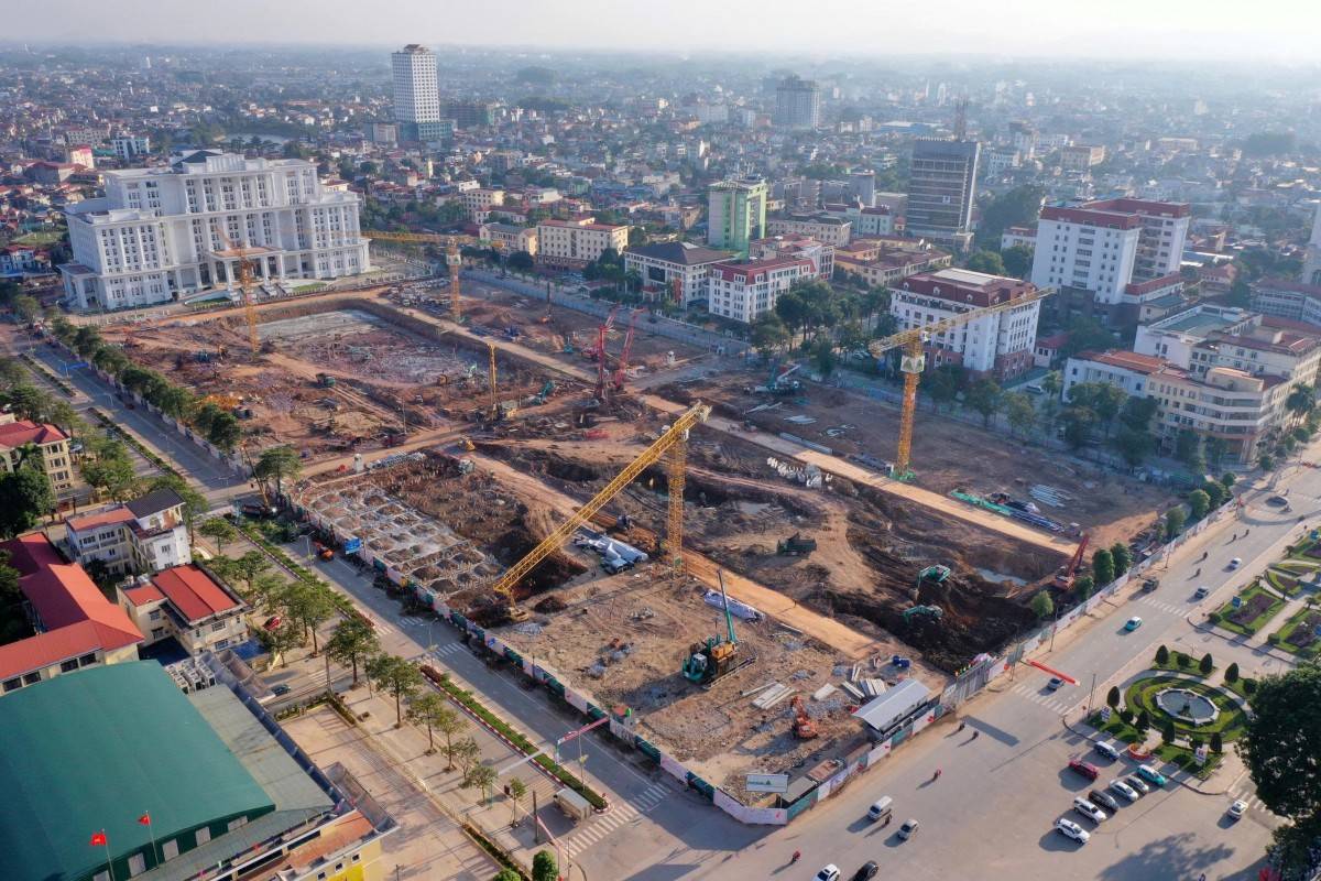 Phục Hưng Holdings tăng tốc công trình đô thị trung tâm Thái Nguyên