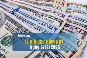 Tỷ giá USD hôm nay 6/12/2025: Đồng USD giảm