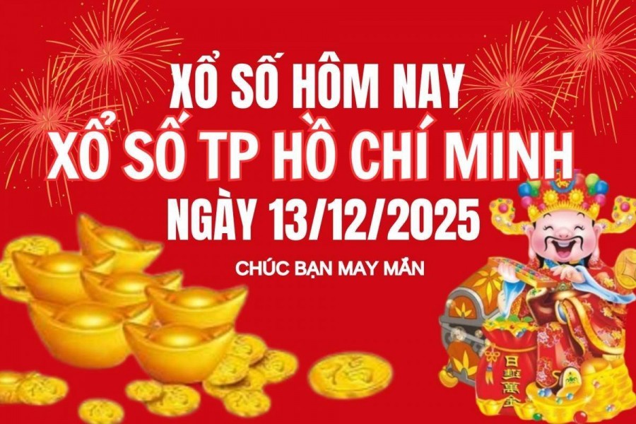 XSHCM 13/12, Kết quả xổ số Hồ Chí Minh hôm nay 13/12/2025, Trực tiếp XSHCM ngày 13 tháng 12