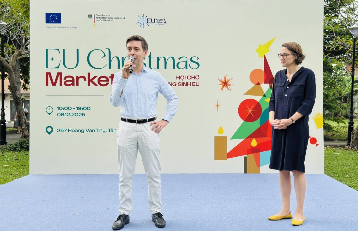 Hội chợ năm nay mang đến một không gian Giáng sinh đậm chất châu Âu