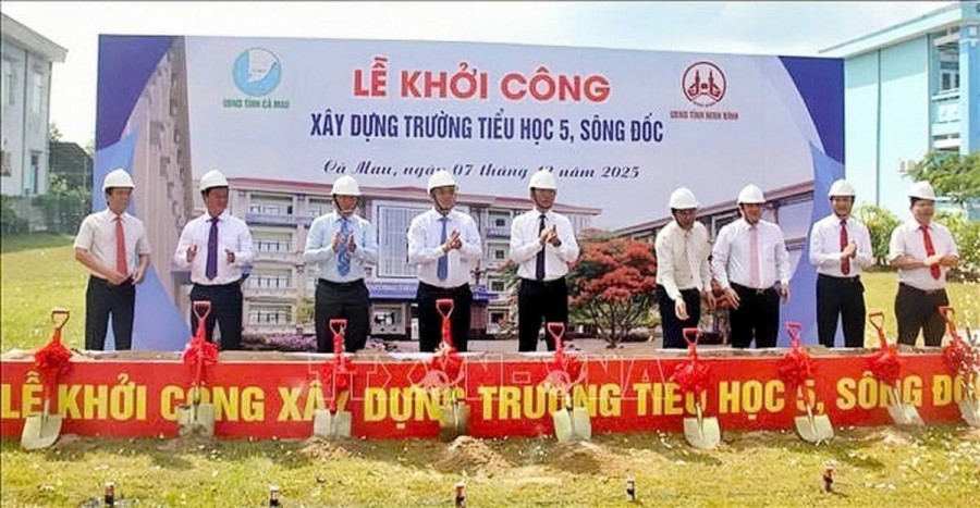 Cà Mau khởi công dự án 20 tỷ nâng cấp Trường Tiểu học 5 Sông Đốc