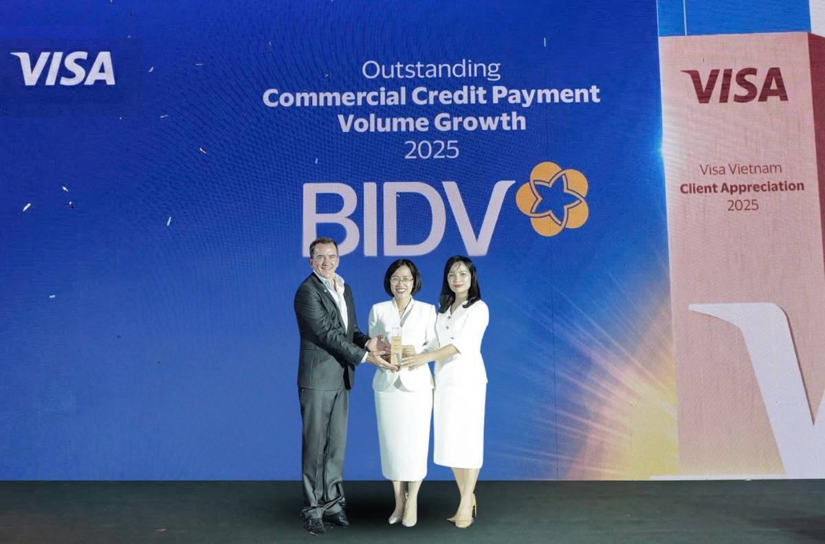 BIDV liên tiếp nhận giải thưởng quốc tế về thẻ doanh nghiệp