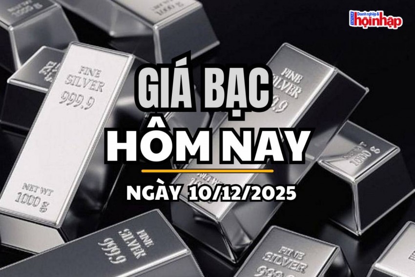 Giá bạc hôm nay 10/12/2025: Giá bạc trong nước tăng mạnh, thế giới leo lên mốc 60,67 USD/ounce