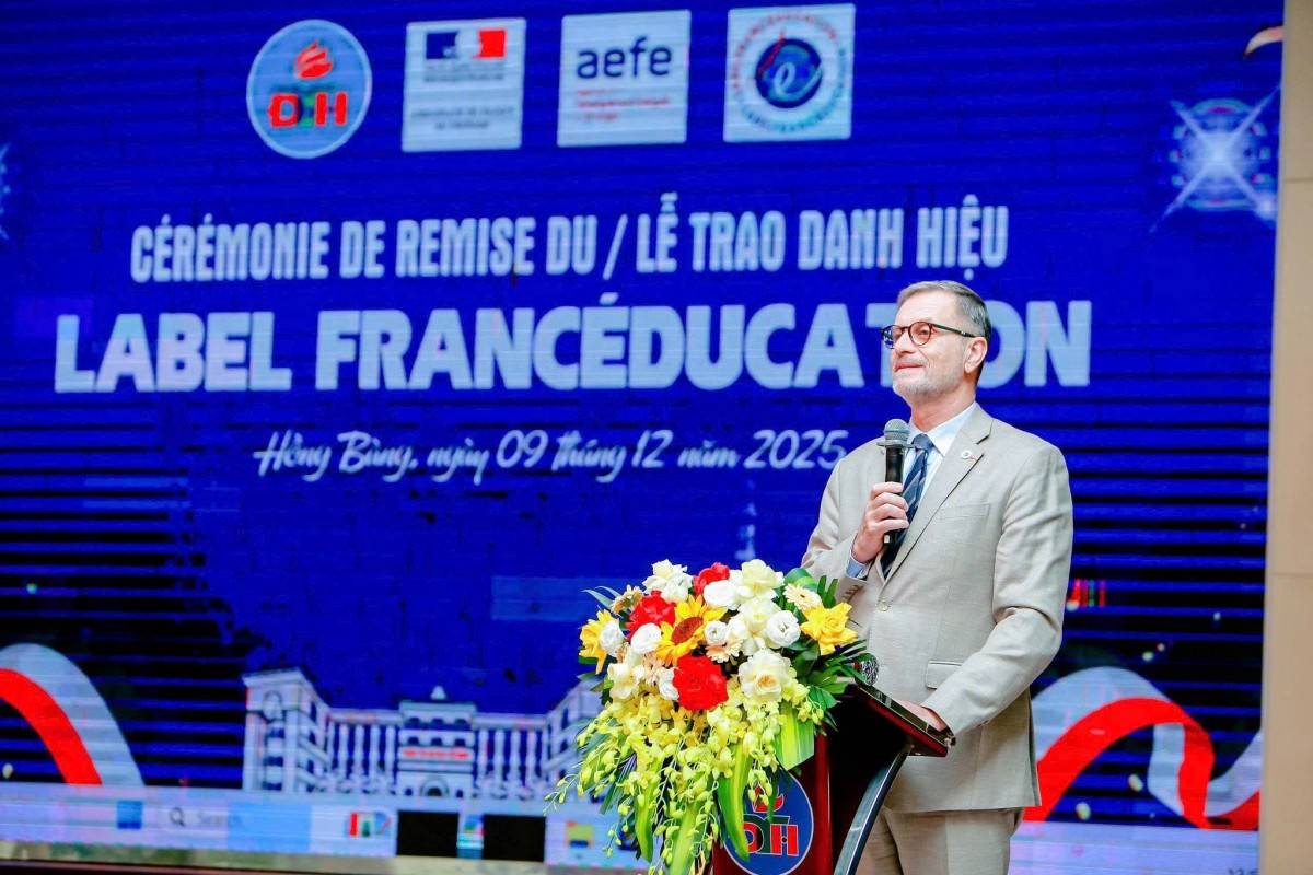 Hải Phòng: Trường tiểu học Đinh Tiên Hoàng vinh dự đón nhận danh hiệu Label FrancÉducation