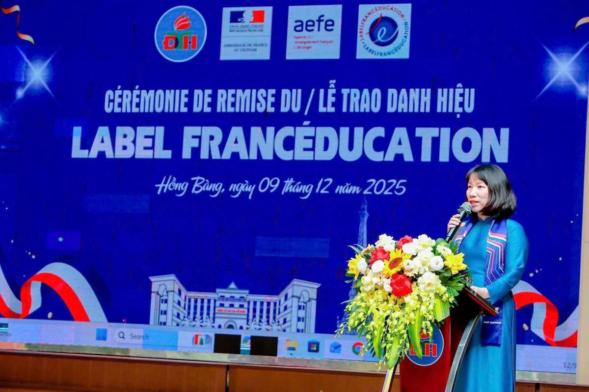 Hải Phòng: Trường tiểu học Đinh Tiên Hoàng vinh dự đón nhận danh hiệu Label FrancÉducation