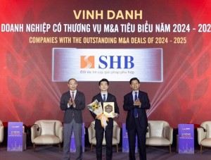 SHB được vinh danh “Doanh nghiệp có thương vụ M&A tiêu biểu năm 2024-2025”