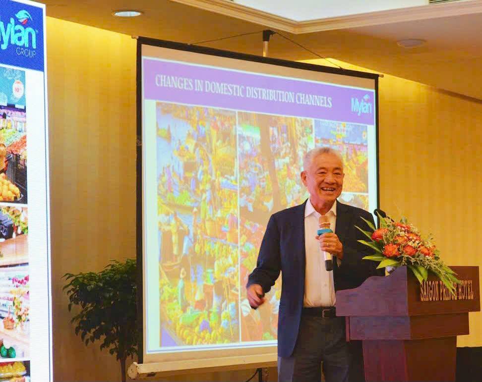 ông Nguyễn Thanh Mỹ- Chủ tịch tập đoàn Mỹ Lan và Rynan trình bày tại Hội thảo,