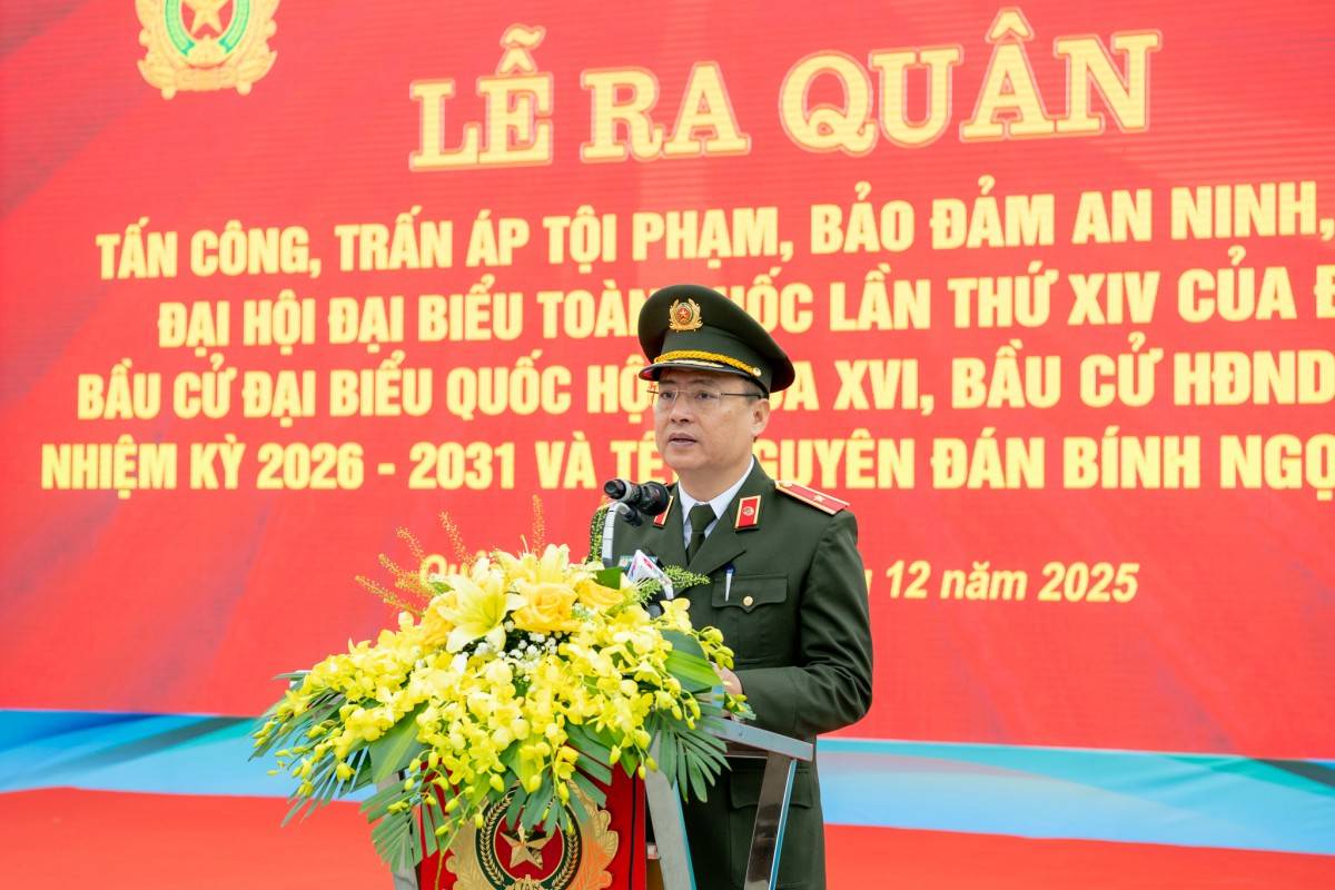 Quảng Trị ra quân cao điểm tấn công, trấn áp tội phạm, bảo đảm an ninh trật tự