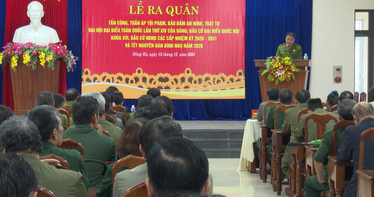 Quảng Trị ra quân cao điểm tấn công, trấn áp tội phạm, bảo đảm an ninh trật tự