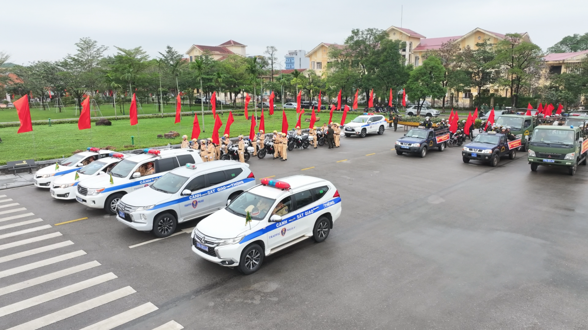 Quảng Trị ra quân cao điểm tấn công, trấn áp tội phạm, bảo đảm an ninh trật tự