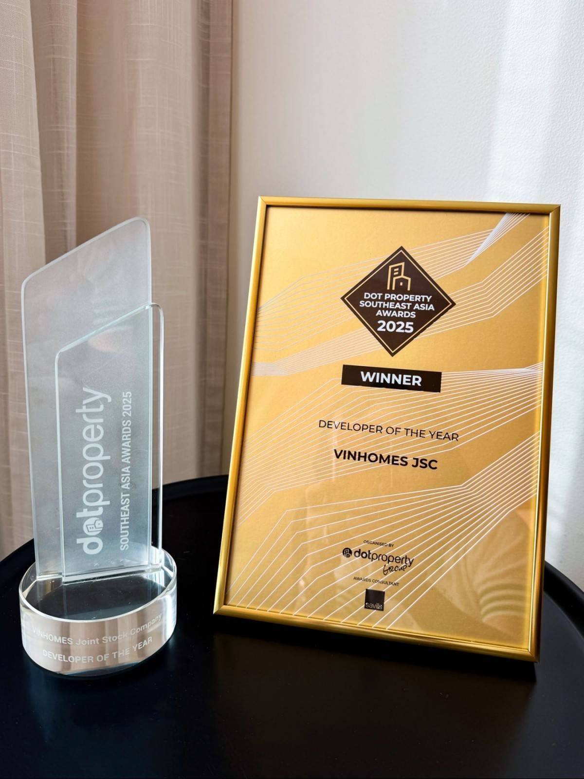 Vinhomes được vinh danh ‘nhà phát triển bất động sản của năm’ khu vực đông nam á tại Dot Property Southeast Asia Awards 2025