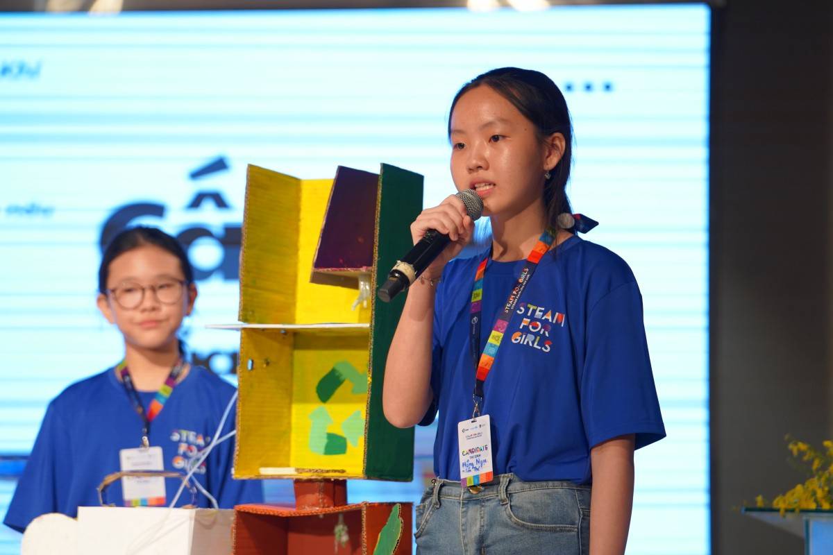 STEAM for Girls 2025 - Khi nữ sinh dùng tư duy khoa học để kiến tạo những giải pháp xanh cho cộng đồng