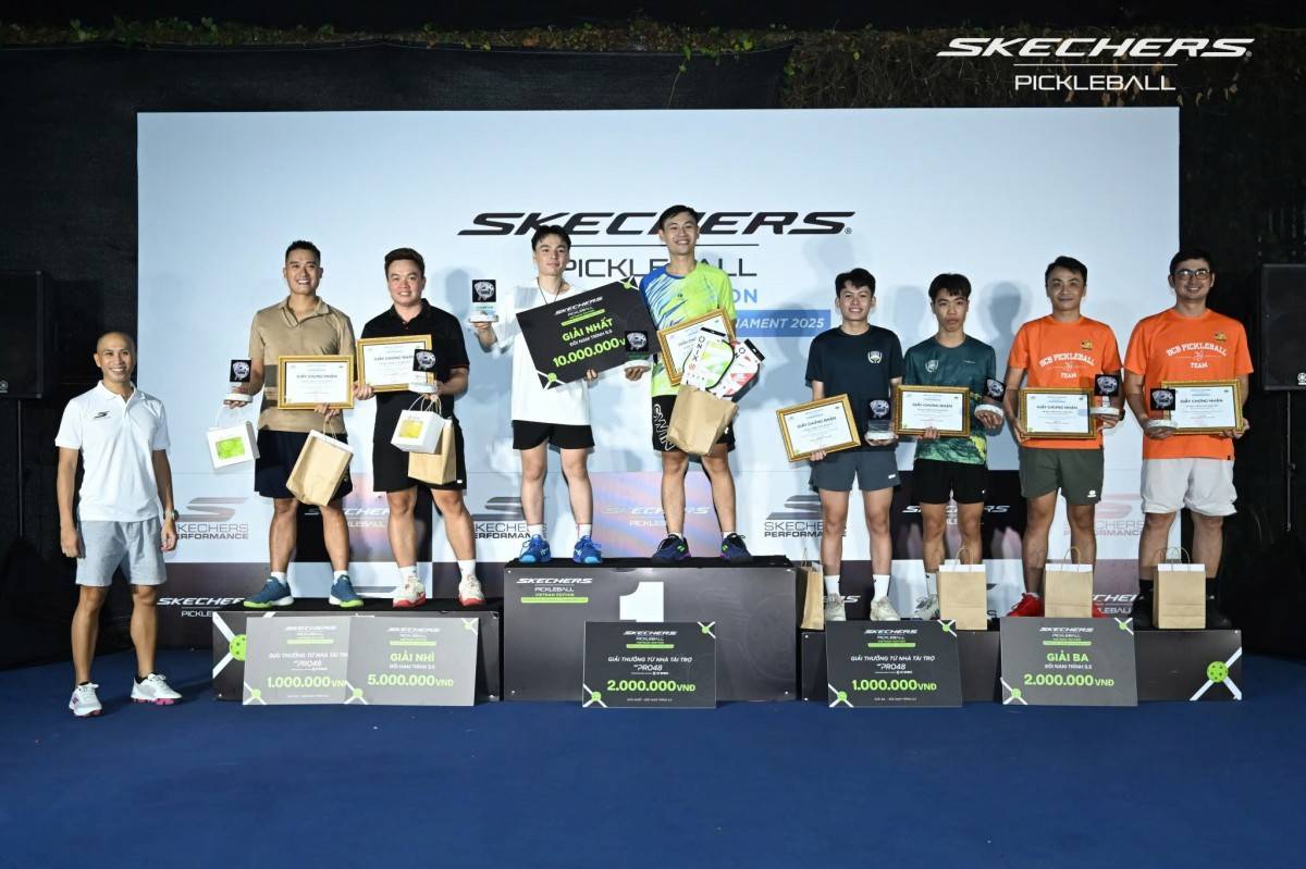 Giải Skechers International Pickleball Tournament 2025 thu hút hơn 200 vận động viên