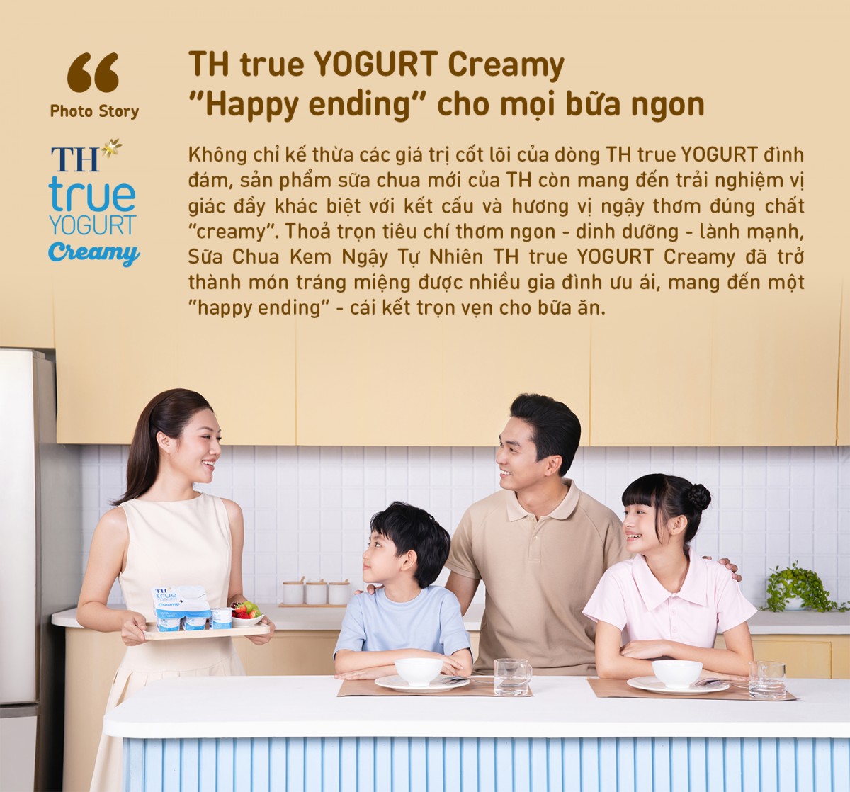 TH true YOGURT Creamy – Món tráng miệng không thể thiếu cho bữa ngon trọn vẹn