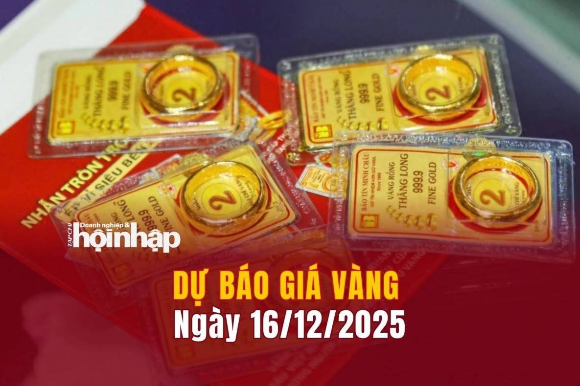 Dự báo giá vàng 16/12: Giá vàng nhẫn, vàng miếng tiếp tục tăng, lập đỉnh mới