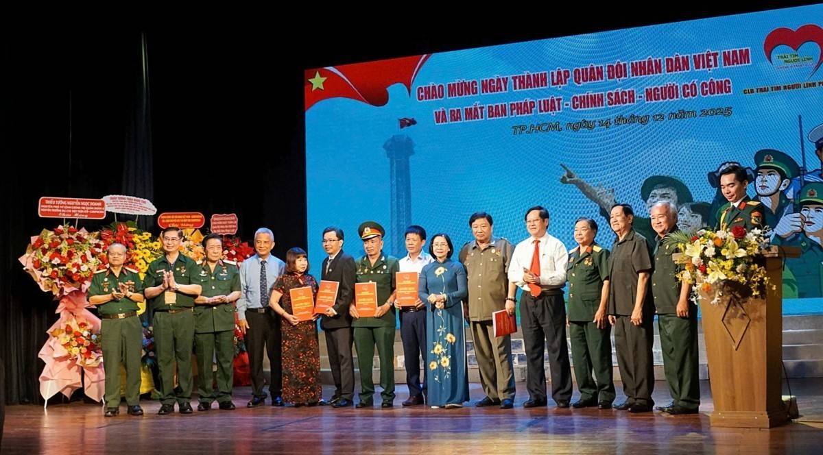 CLB Trái tim Người lính Phương Nam ra mắt Ban Pháp luật – Chính sách – Người có công