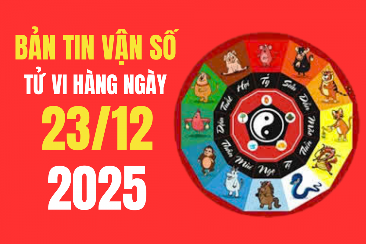 Tử vi - Vận số ngày 23/12/2025: Mặc gì để tăng cát khí, kích hoạt năng lượng Hỏa – Mộc?