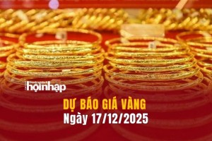 Dự báo giá vàng 17/12: Giá vàng nhẫn, vàng miếng đồng loạt giảm mạnh