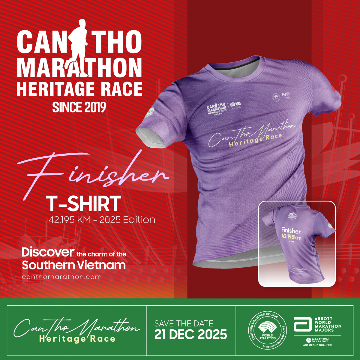 Gần 10.000 vận động viên tranh tài tại Giải Marathon Quốc tế Di sản Cần Thơ 2025