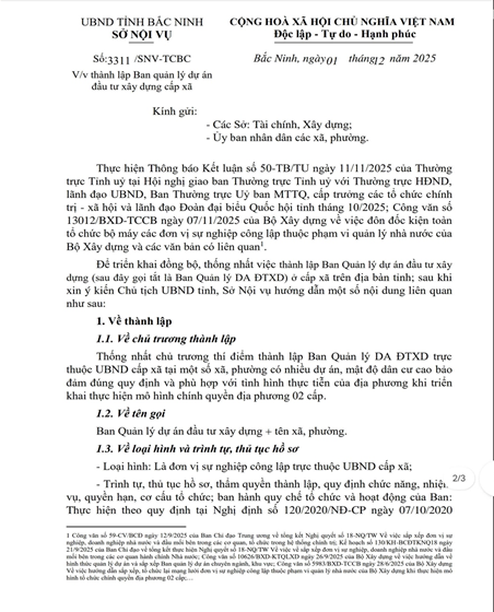 Ban QLDA cấp xã,chính quyền địa phương 2 cấp,Bắc Ninh Ban QLDA,sắp xếp tổ chức bộ máy,bỏ cấp huyện, Nghị quyết 18