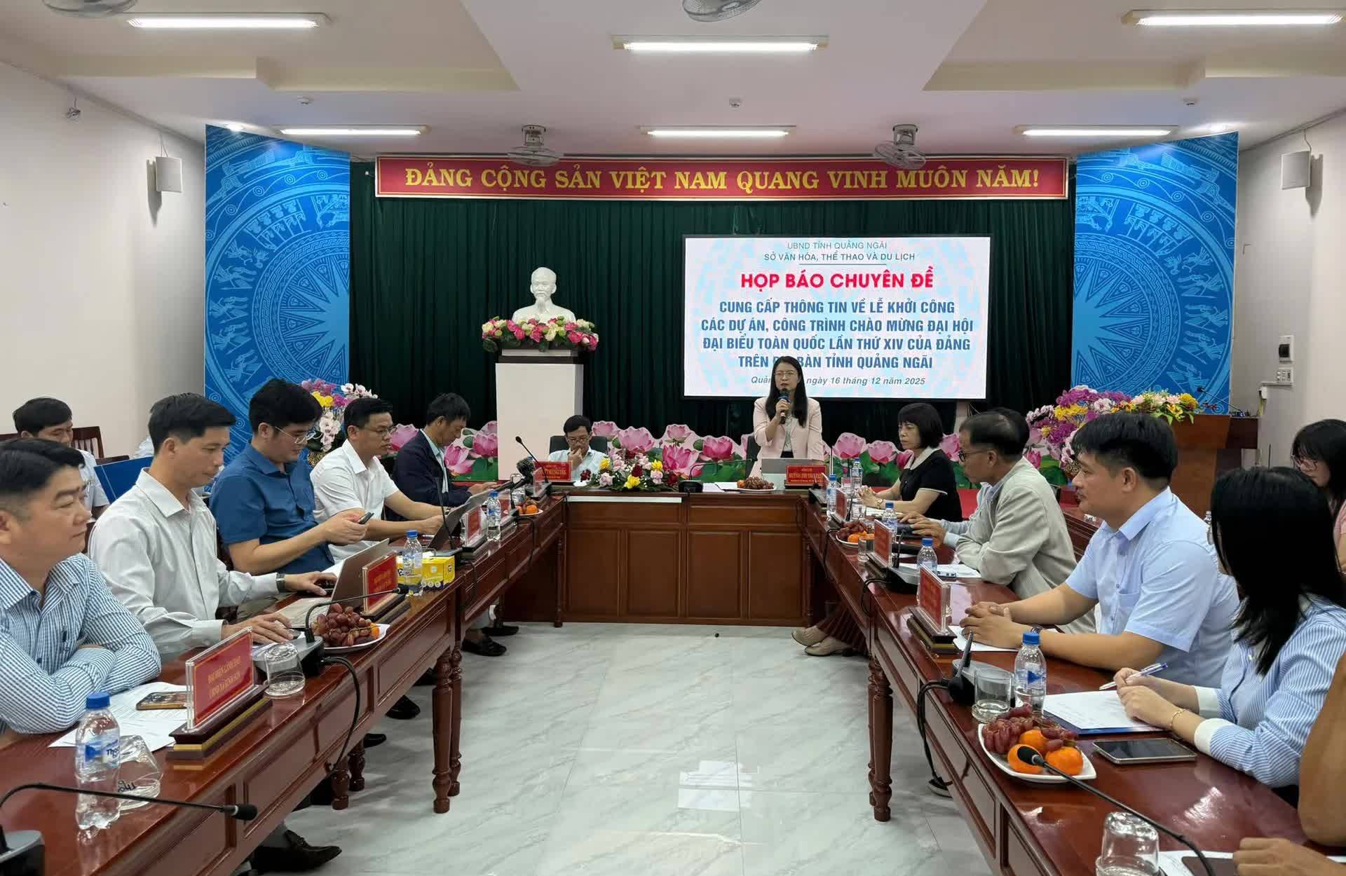 Quảng Ngãi khởi công 3 dự án trọng điểm chào mừng Đại hội lần thứ XIV của Đảng