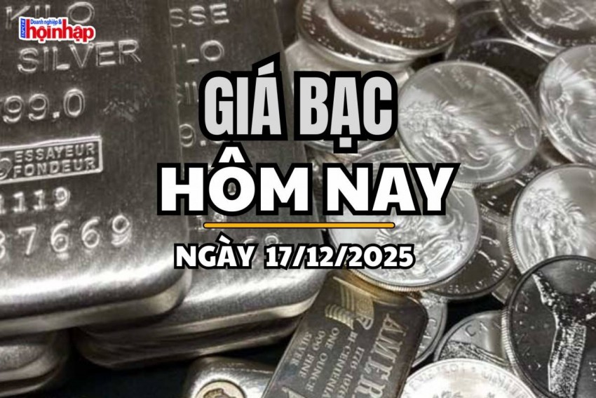 Giá bạc hôm nay 17/12/2025: Giá bạc đảo chiều giảm 