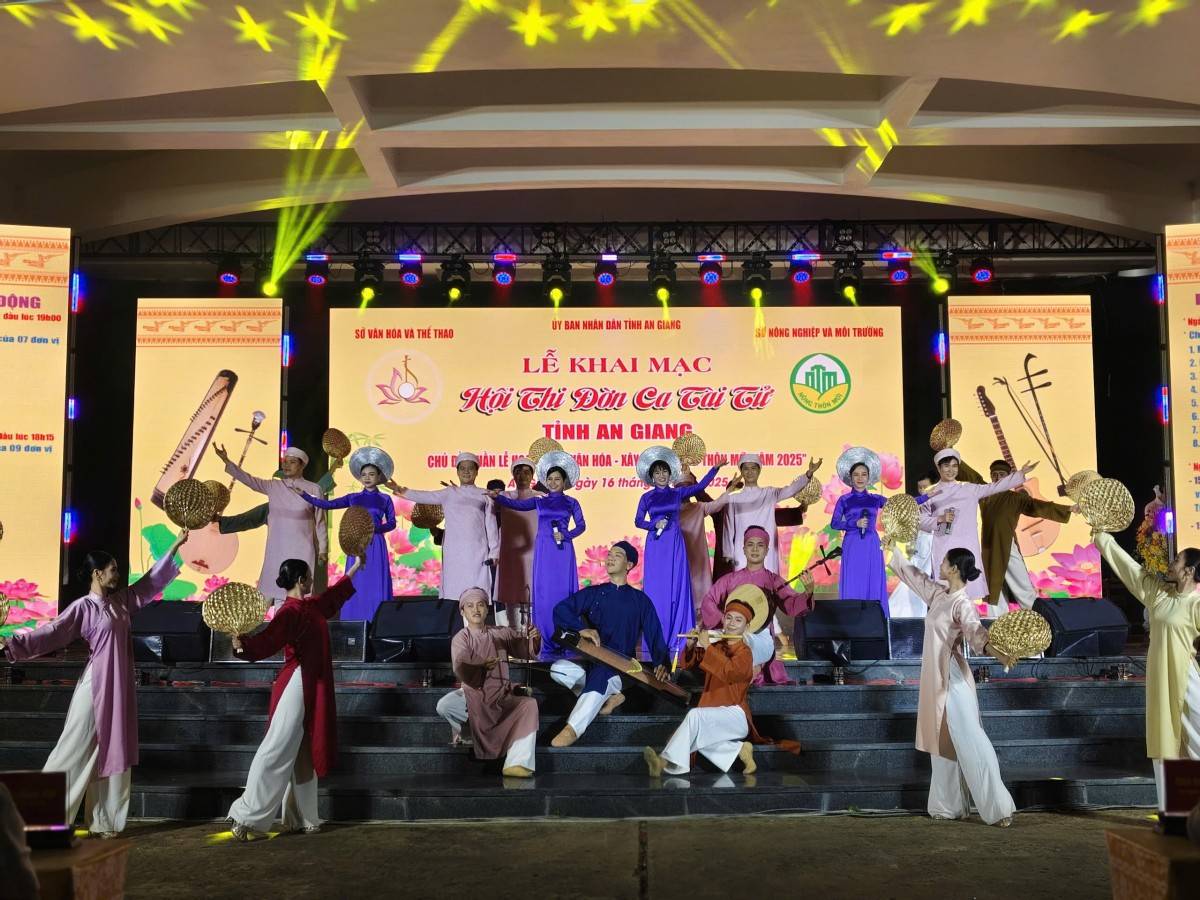 An Giang tổ chức hội thi Đờn ca tài tử Nam Bộ năm 2025