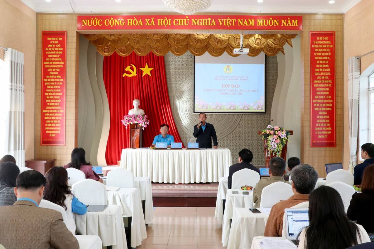 Lâm Đồng: 200 đại biểu chính thức sẽ tham dự Đại hội Công đoàn tỉnh lần thứ I 