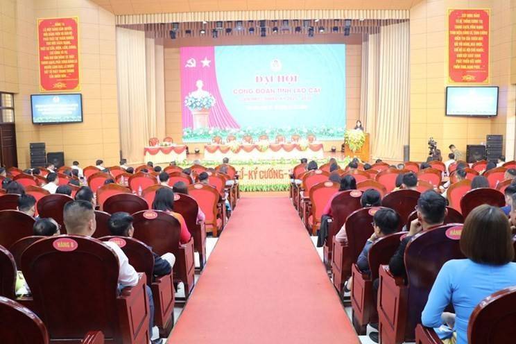 150 đại biểu dự phiên làm việc thứ nhất Đại hội Công đoàn tỉnh Lào Cai
