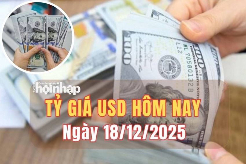 Tỷ giá USD hôm nay 18/12/2025: Đồng USD tăng nhẹ, bảng Anh lao dốc 