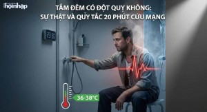 Tắm đêm an toàn: Bí quyết 20 phút giúp giảm rủi ro đột quỵ