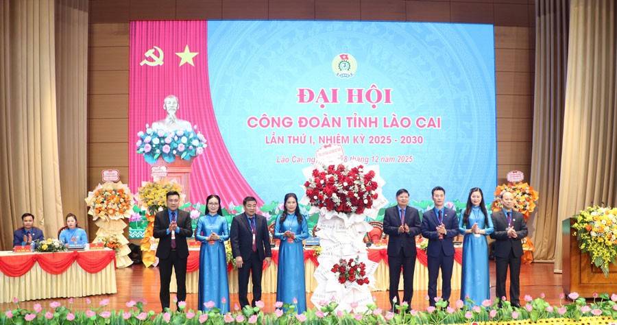 Đại hội Công đoàn tỉnh Lào Cai lần thứ I thống nhất 3 khâu đột phá nhiệm kỳ 2025–2030 Đại hội Công đoàn tỉnh Lào Cai lần thứ I: Thống nhất 3 khâu đột phá nhiệm kỳ 2025–2030