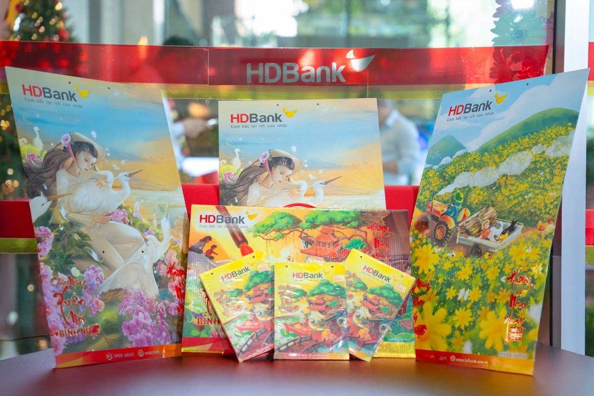 Bộ lịch HDBank 2026 mang hành trình kết nối di sản văn hóa với tương lai số