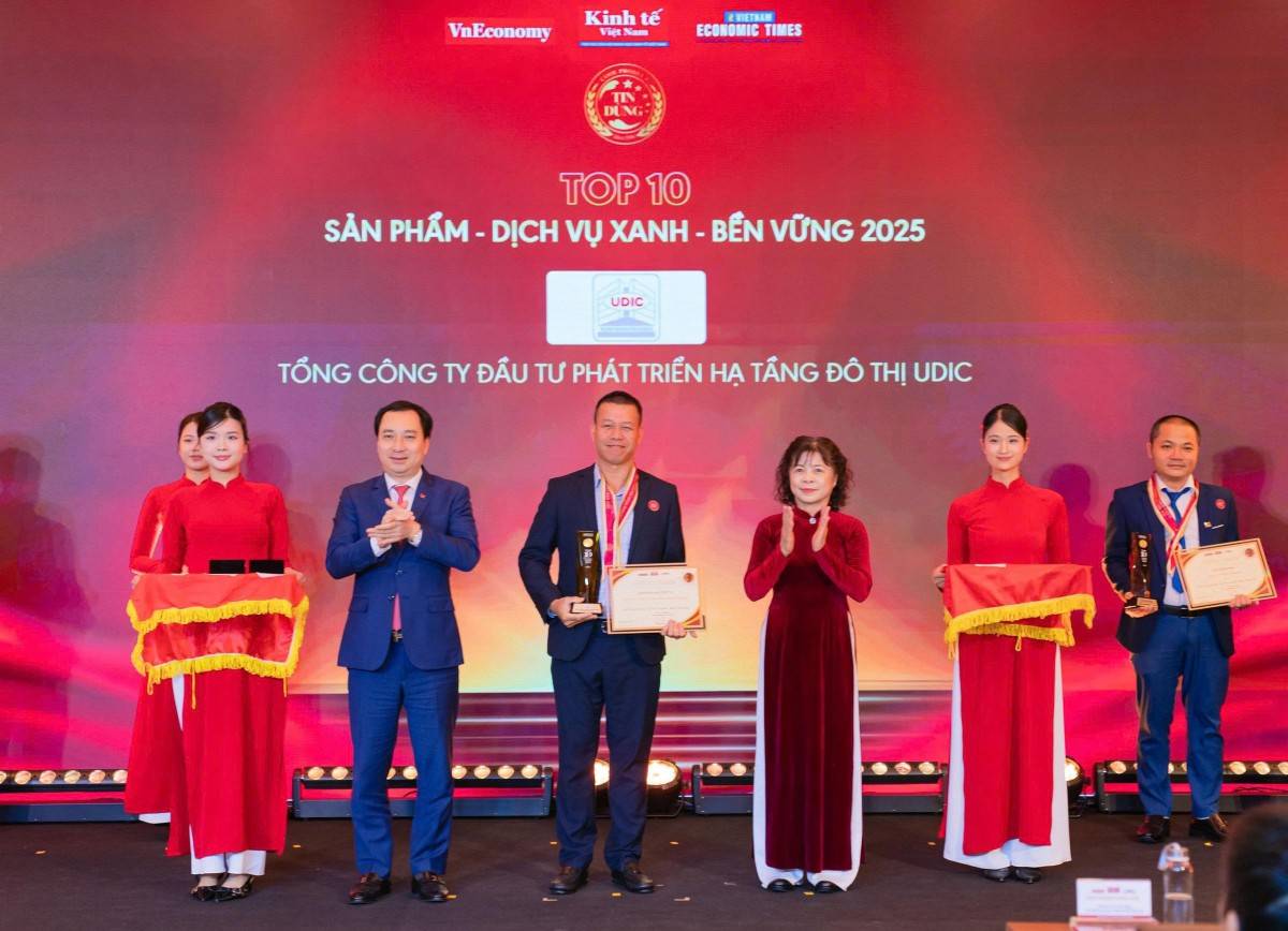 Khẳng định vị thế thương hiệu UDIC với TOP 10 Sản phẩm - Dịch vụ xanh - Bền vững 2025