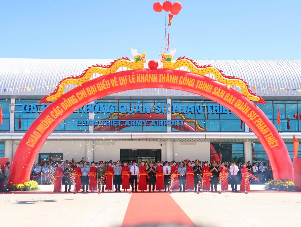 Lễ khánh thành Sân bay quân sự Phan Thiết: Dấu ấn công trình quốc phòng hiện đại