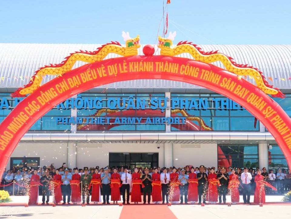 Lễ khánh thành Sân bay quân sự Phan Thiết: Dấu ấn công trình quốc phòng hiện đại
