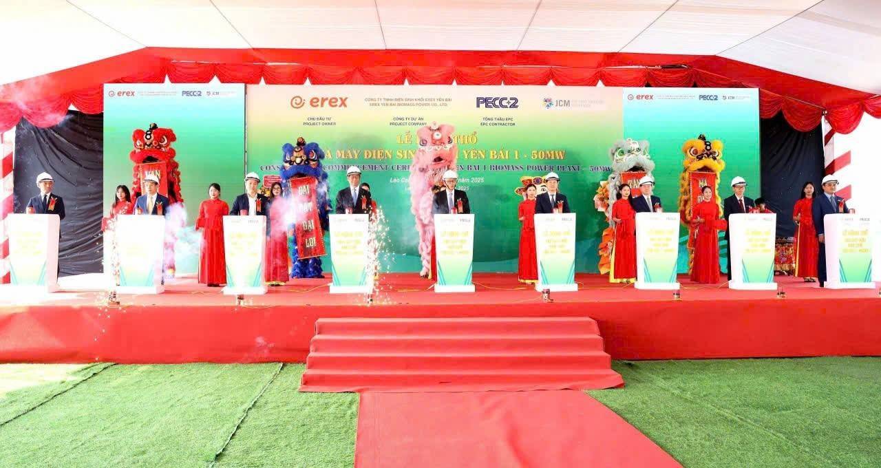 Lào Cai: Lễ động thổ Dự án Nhà máy điện sinh khối Yên Bái 1