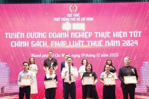 Thuế TP. Hồ Chí Minh vinh danh 262 doanh nghiệp chấp hành tốt chính sách, pháp luật thuế