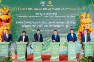 Hà Nội khởi công công viên hai bên sông Tô Lịch, hồi sinh dòng sông lịch sử