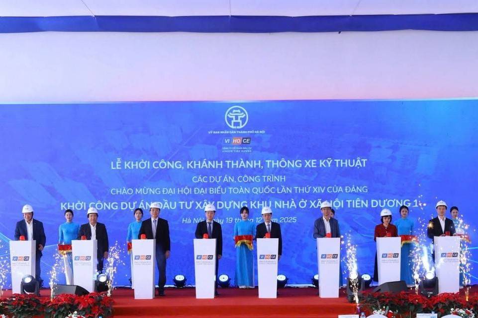 Hà Nội: Khởi công dự án nhà ở xã hội Tiên Dương 1