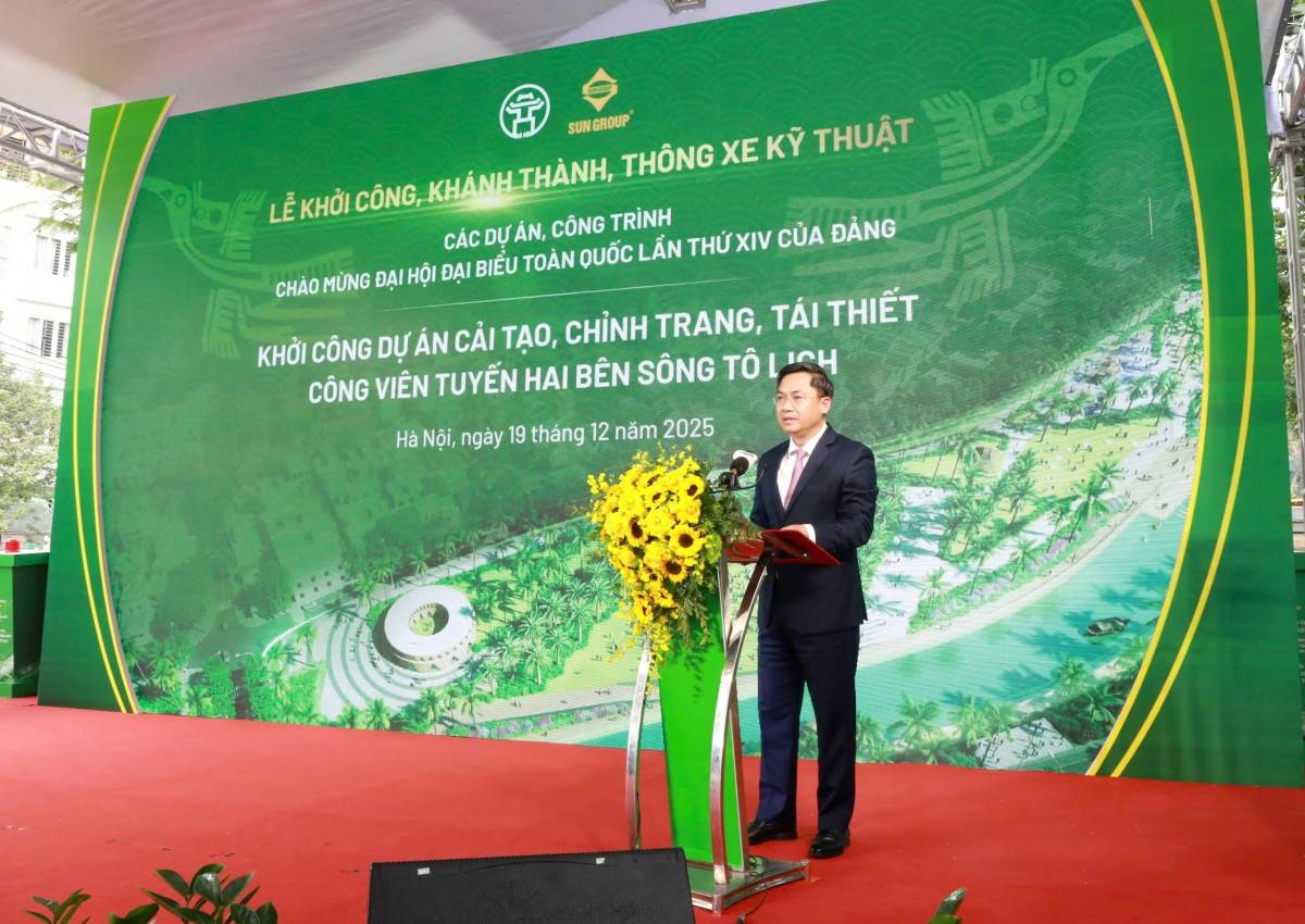 Hà Nội khởi công công viên hai bên sông Tô Lịch, hồi sinh dòng sông lịch sử